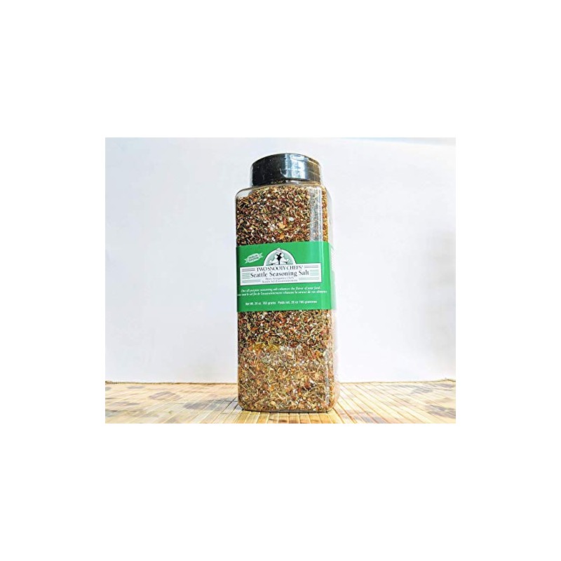Two Snooty Chefs Quart Size Seattle Seasoning Salt, 20-Ounce