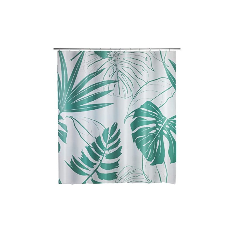 WENKO Mod. Brazil Shower Curtain Made of Recycled Plastic (PE)