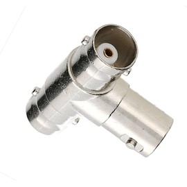 DRUT 1pcs. BNC T Type 3 Way Splitter Female to 2 x Female Adapter Converter Connector Coax Coaxial Cable for CCTV Cameras, Antennas, Monitors