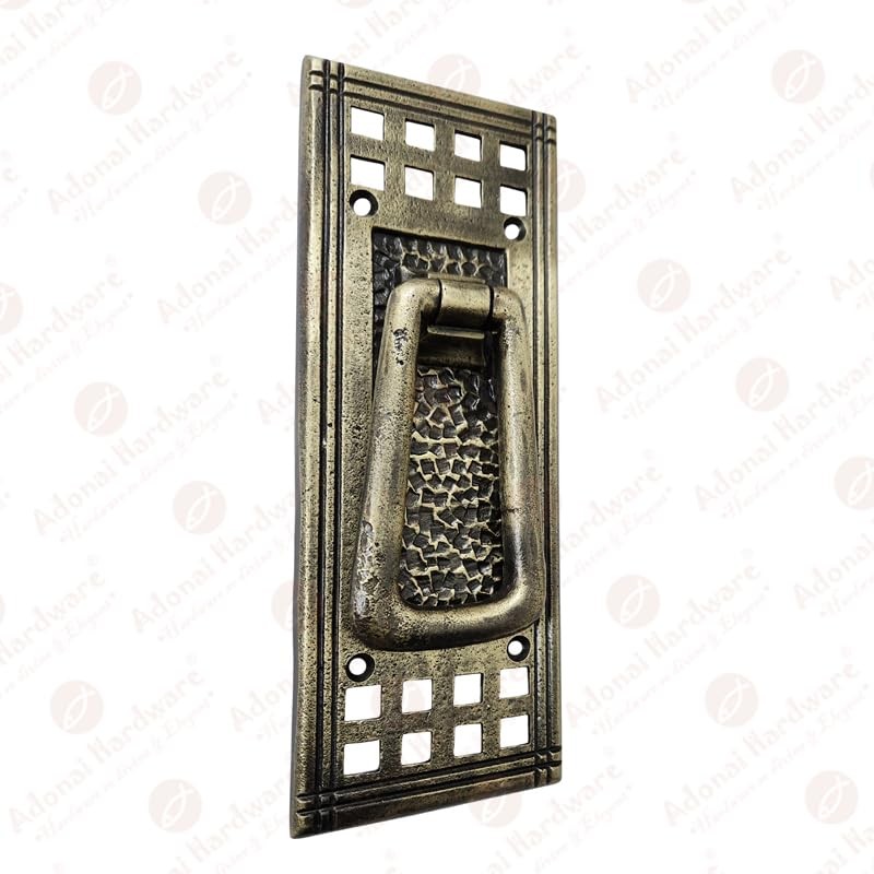 Adonai Hardware "Joppa" Antique Cast Iron Door Knocker (Antique Brass)