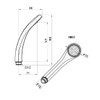 SAN-EI PS321B‐81XA‐MW2 Shower Head for Low Water Pressure