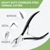 Toenail Clippers Straight Blade for Thick Toenails, Wide Open Pointed