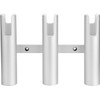 3 Tube Aluminium Fishing Rod Holders, 3 Link Wall-Mounted Pod