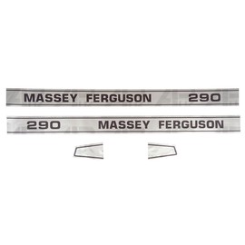 Emblem Decal Sticker Set Bonnet Stickers Replacement for Massey Ferguson 290 MF290 Tractor