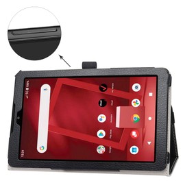 Bige for Orbic Tab8 5G Case,PU Leather Folio 2-Folding Stand Cover for Orbic Tab8 5G Verizon/Orbic Tab8 5G UW 8-inch Tablet,Black