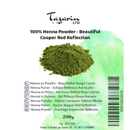 200 g Henna Powder - Hair with Pretty Copper Red Reflection - Hair Colouring - 100% Natural, Pure and No Additives | Fine Powder