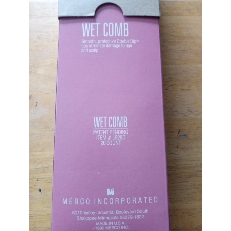 Mebco Original USA 90's Unbreakable Wet Comb Double Dipped 8"