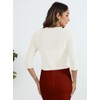 Heymoments Women's Thin Shrugs for Dresses White Large Open Front