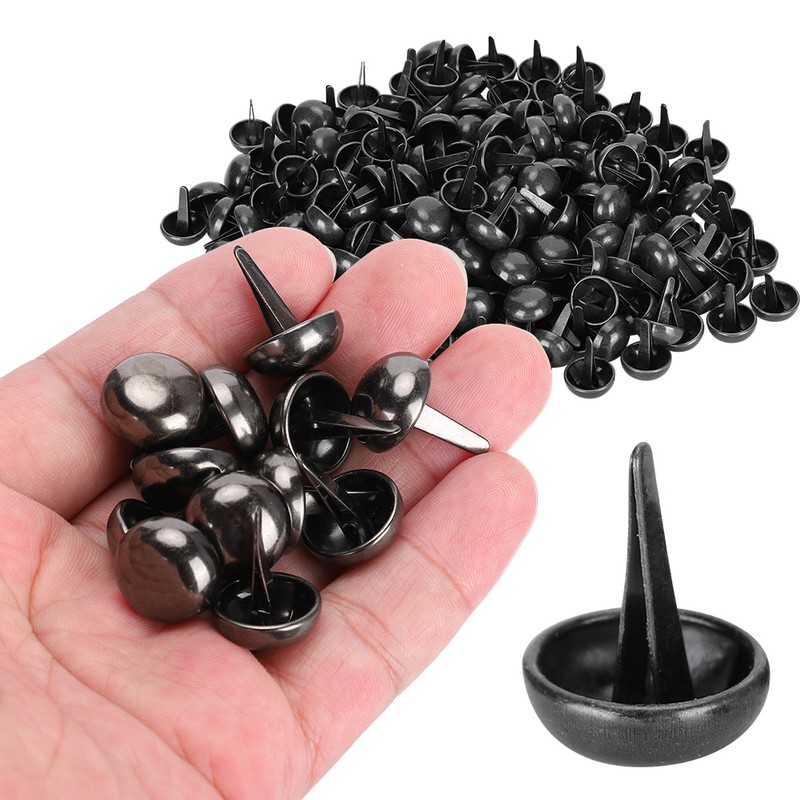 200Pcs Feet Pin Mushroom Shaped Tapered Stud 15mm Hardware Fitting