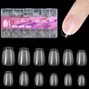 BlueZOO Extra Short Coffin Fake Nails Soft Gel Nail Tips,