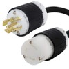 Iron Box NEMA 1ft L21-30P to L5-30R Plug Adapter -