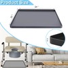 Bedside Commodes Mat Portable Bedside Toilet Mat with Raised Edge,