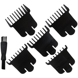 BGEHHCY 5x Different Sizes of Trimmer Guards Set for Andis PM-T, PMT-2, Replacement for Andis 04710/#04521 Models -1/32"-3/8", Black