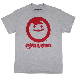 Seven Times Six Maruchan Men's Ramen Noodle Happy Face Logo Design Graphic Print Adult T-Shirt (Medium)