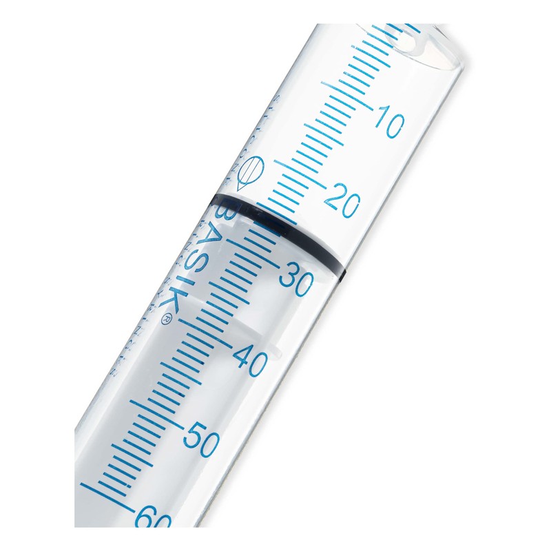 BASIK 60cc ENFit Silicone O Ring Reusable Syringe, 6 Pack