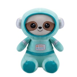 VFM - Sloth Soft Toy Astronaut Plush Cute Cuddly Fluffy Soft Plushie Stuffed Toy Plush Toy Cute Stuffed Plushie, Gifts for Birthday, Valentine's Day Chirstmas - 25cm Blue