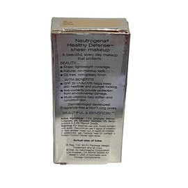 Neutrogena Healthy Defense Sheer Makeup, SPF 30, Sheer True Beige # 80
