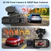 Podofo HD 2K Front Camera, 360 Degree Dash Cam with