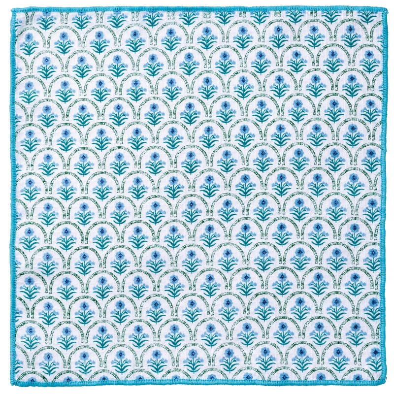 REP Blue Wreath 566909 Kitchen Cloth, Light Blue, Size: Approx.