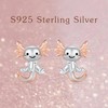 Axolotl Earrings S925 Sterling Silver Salamander Earrings Animal Newt Ear