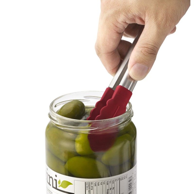 クイジプロ18-0シリコン万能トングミニ レッド 74-708505/62-6457-97