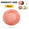 imposyu Pack of 8 Pasta Plates, Dessert Plates, 8 Colours,