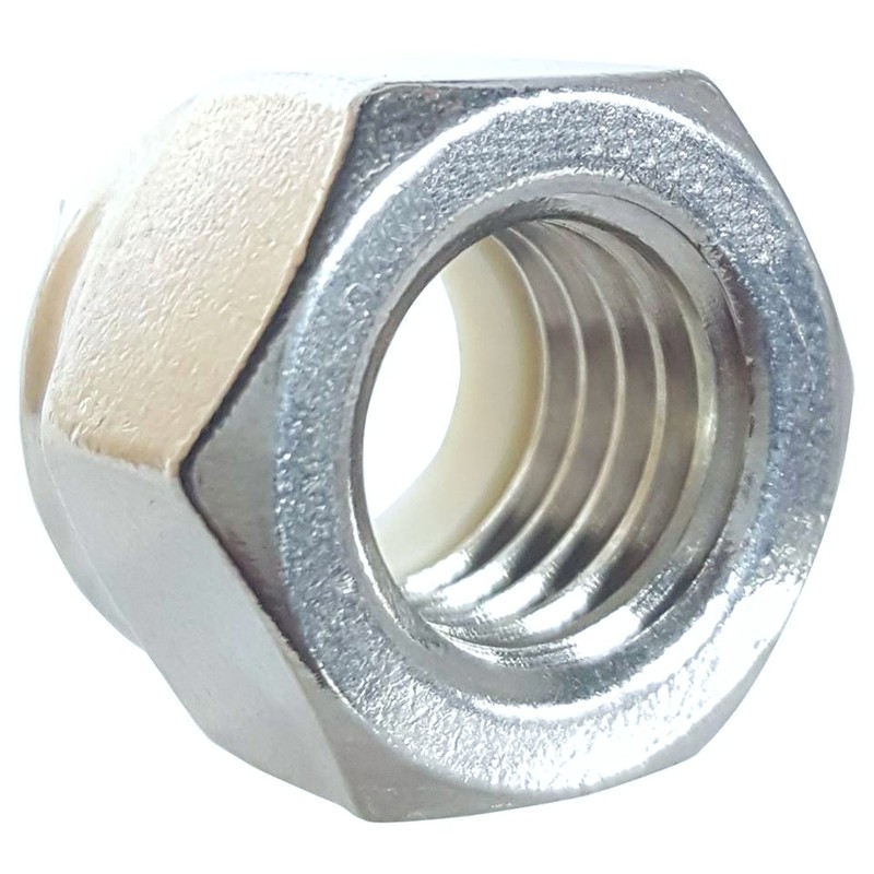 Fifty (50) 5/16-18 Zinc Plated Nylon Insert Hex Lock Nuts