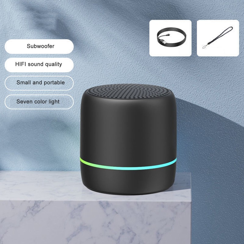 Mini Bluetooth Speaker Portable Heavy Bass Silicone HIFI Noise Cancelling
