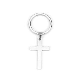 Silberner Schlüsselanhänger mit Kreuz, Kreuz Anhänger, Gelassenheitsgebet Geschenke für Frauen, Männer, Christliche Deko