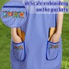 Coume Traditional Mexican Apron for Women with Pockets Kitchen Apron