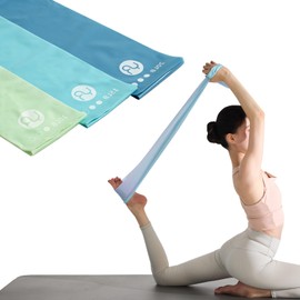 RYTMAT Resistance Bands, 6.5ft Long Non-Latex Elastic Stretch Bands, Exercise Bands for Physical Therapy, Yoga, Pilates, Rehab, Home Gym Workouts, Strength Training (Blue)