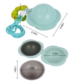 Portable Dog Bowls Travel Pet Bowls Food and Water Feeder, Pet Cats Puppies Feeding Watering Dish for Walking, Parking, Traveling, Camping (Green)