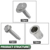GRAND ORANGE Tubular Side Step Hardware Kit Compatible with 2013-2019