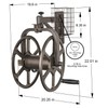 Liberty GARDEN 712 Single Arm Navigator Multi-Directional Garden Hose Reel,