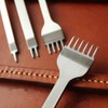 Leather Craft Tool Hole Punches 1+2+4+6 Prong Lacing Stitching Punch,