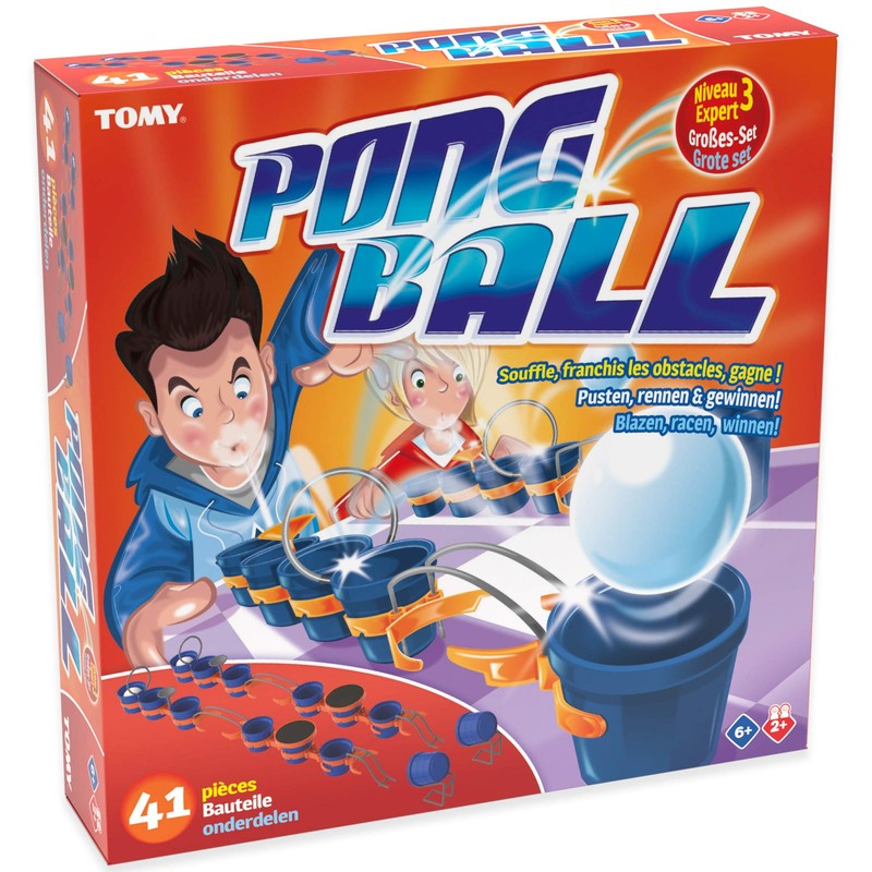 TOMY -14 Cups, 4 Ping Pong Balls, 8 Small, 6