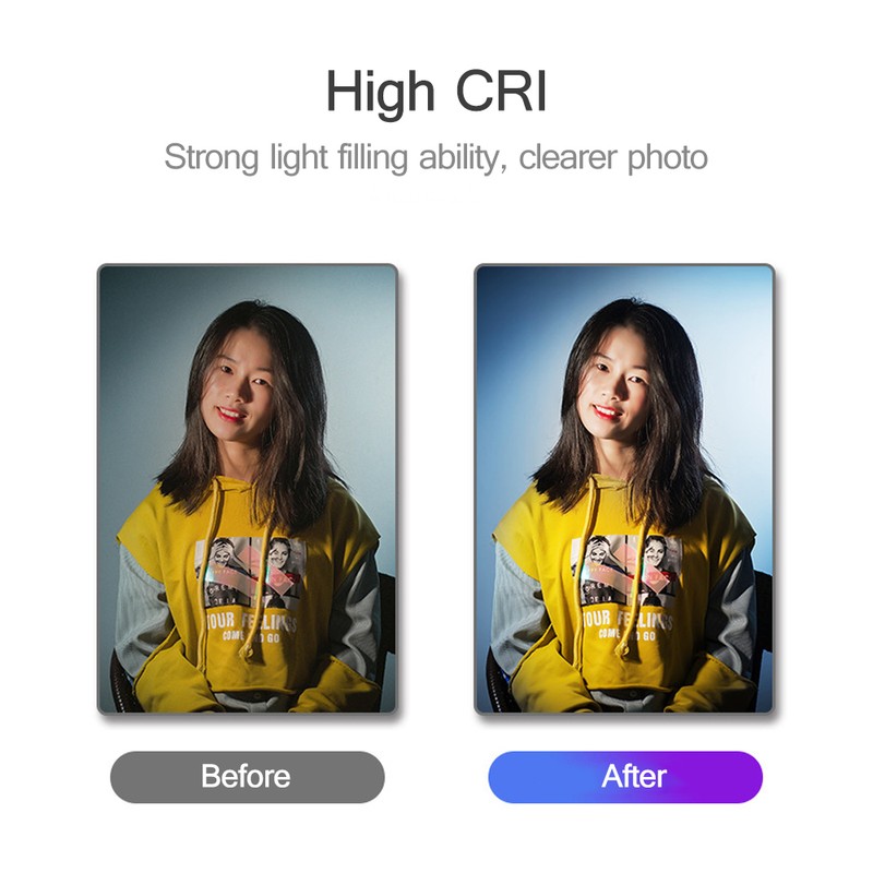 Manbily 8W Fill Light Selfie Camera Lamp with Magnetic Adsorption