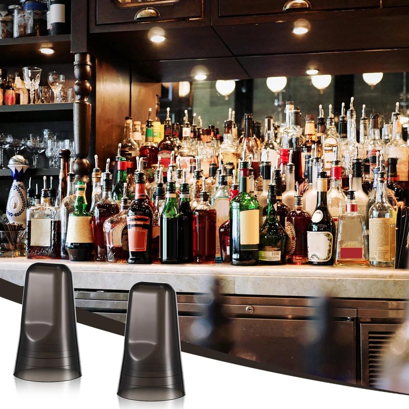 Chengu 24 Pieces Liquor Bottle Covers Pour Spout Covers Bar