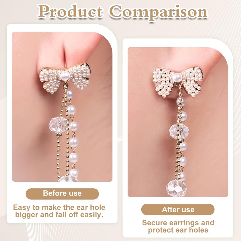 YENOVO Earring Stickers, Earlobe Support Patches for Earrings, Adhesive Drooping