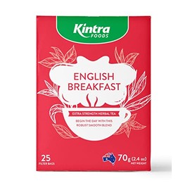 Kintra Foods English Breakfast 25 Herbal Teabags, 65 g