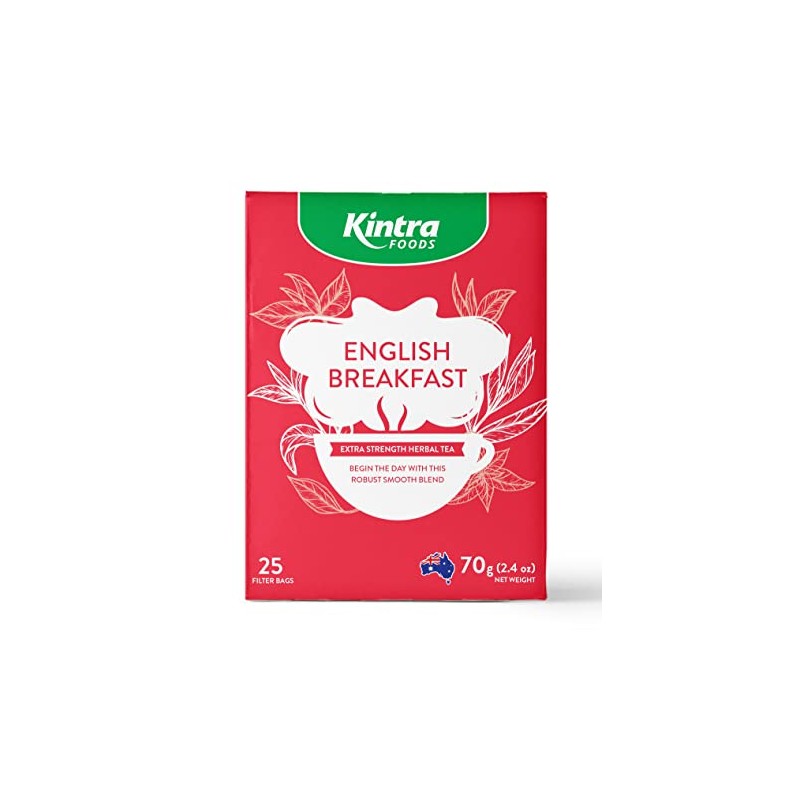 Kintra Foods English Breakfast 25 Herbal Teabags, 65 g