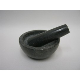 Marron Marble Pestle & Mortar Set in Natural Size: 3 cm H x 7 cm W x 7 cm D