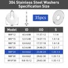 jwtyu Pack of 35 Washers M8 x 24 mm Washers
