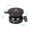 Koolehaoda 三脚レベリングベースカメラレベラー、傾斜角15°、 と キヤノン用1/4"スレッドおよびオフセット水準器、ニコン用、DSLRカメラ（PA-55）