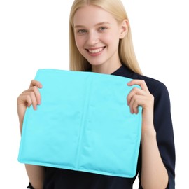 Large Nylon Gel Ice Pack - Reusable Soft Cold Therapy Pack for Back, Neck, Shoulders, Thighs, and More, Relieves Pain and Swelling