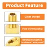 GASHER 6PCS Brass Pipe Fitting, Hex Bushing, Reducer Adapter, Reducing