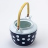 Saikai Pottery Arita Ware Earthenware Bottle, Polka Dot Pattern, No.