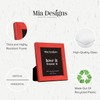 Mia Designs Picture Frame Cross Brushed Metallic Red 5x7 13x18