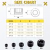 Mardatt 20Pcs 1/2" NPT Plug Pipe Plugs Fitting Carbon Steel
