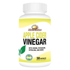 Rise-N-Shine Apple Cider Vinegar Capsules - Immune Support Vitamins - Gut Support for Women & Men 30-Day Supply (30 Capsules)